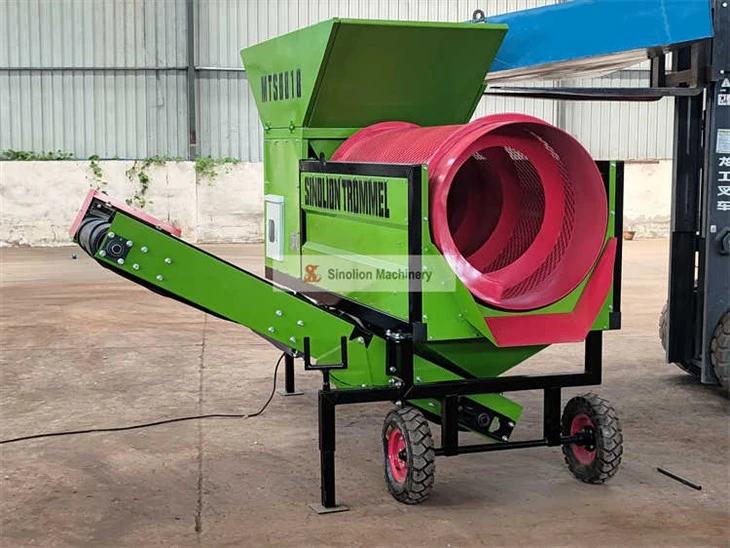 Small Wheeled Mobile Trommel Screen